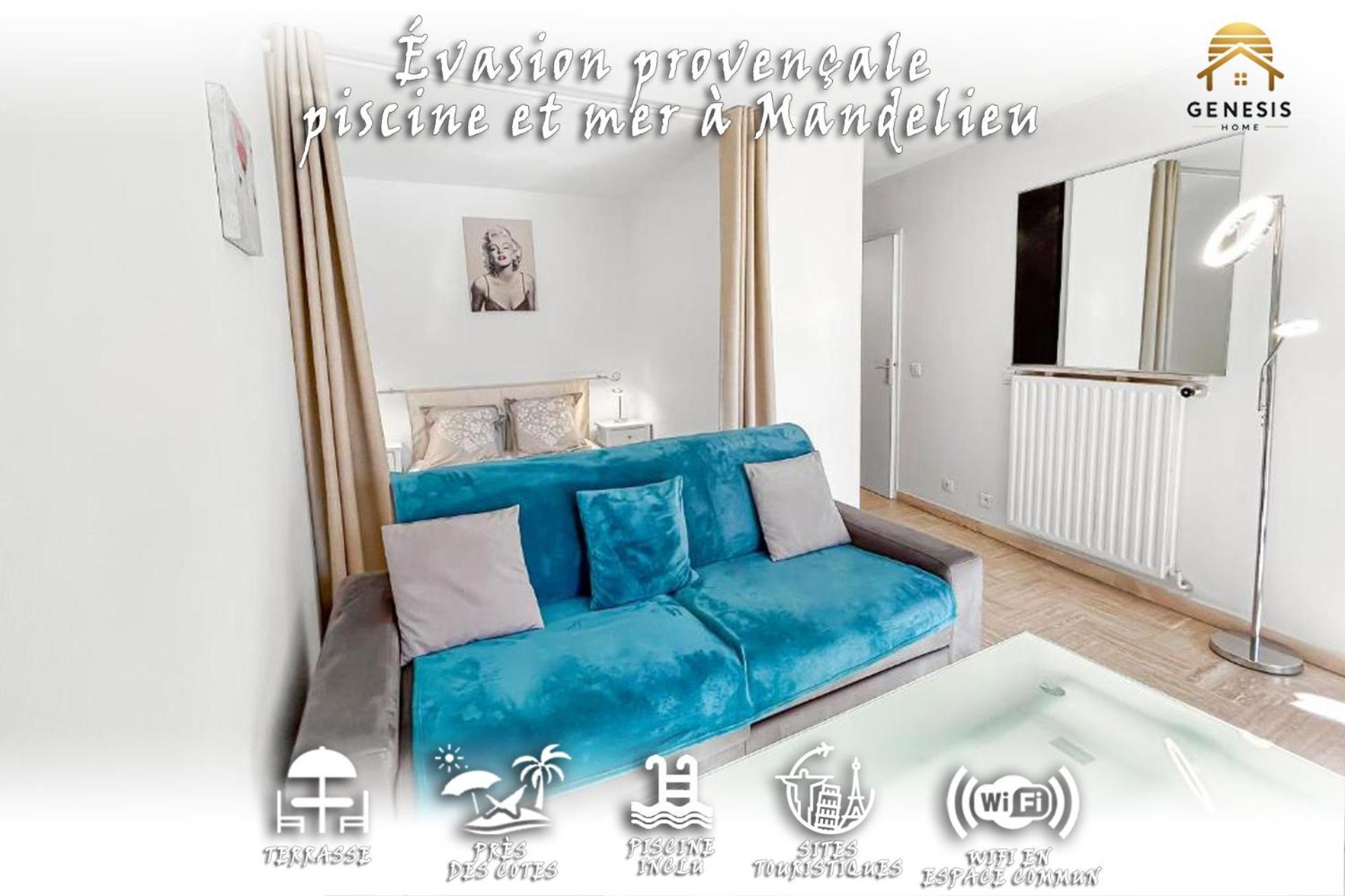 Evasion Provencale - Piscine Et Mer A Mandelieu מראה חיצוני תמונה